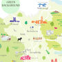 Map Of North Yorkshire Art Print, thumbnail 4 of 9