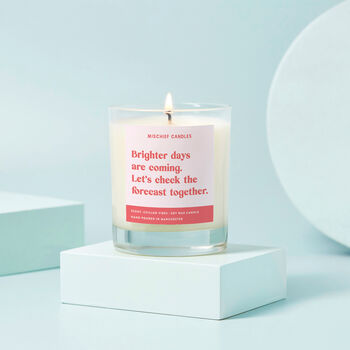 Thinking Of You Gift Candle Brighter Days Are Coming, 2 of 4