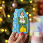 Santa's Coming Christmas Letterbox Iced Cookie, thumbnail 2 of 11