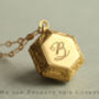 Personalized Hexagon Photo Locket Necklace, thumbnail 4 of 8