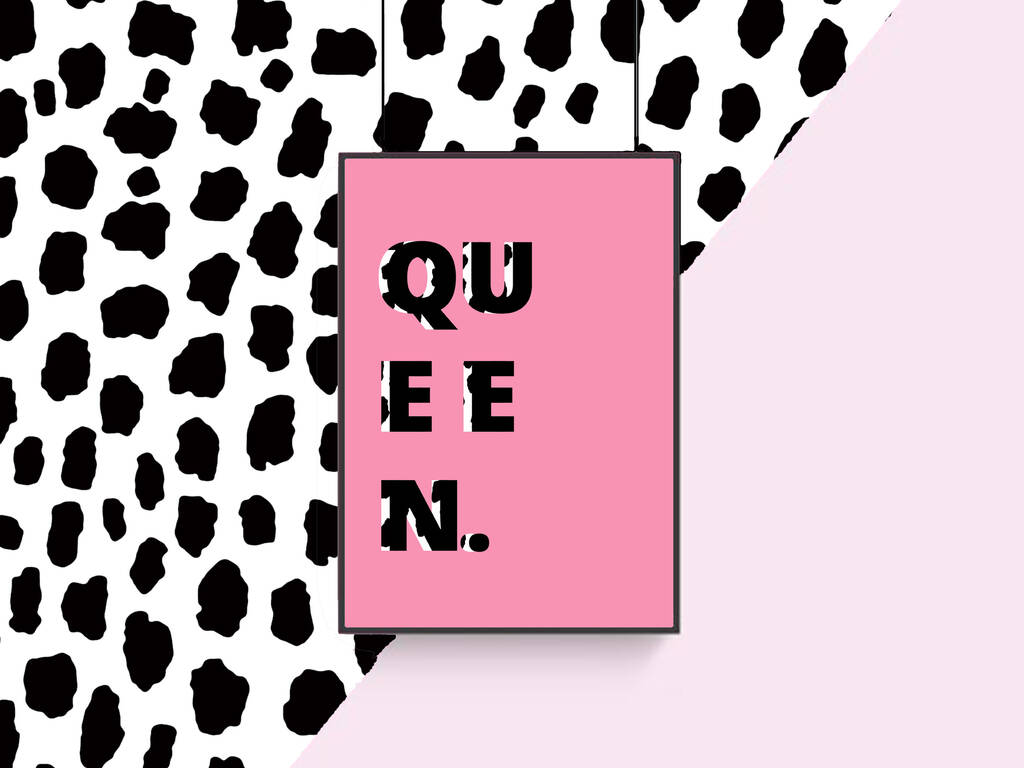 Queen Quote Art Print