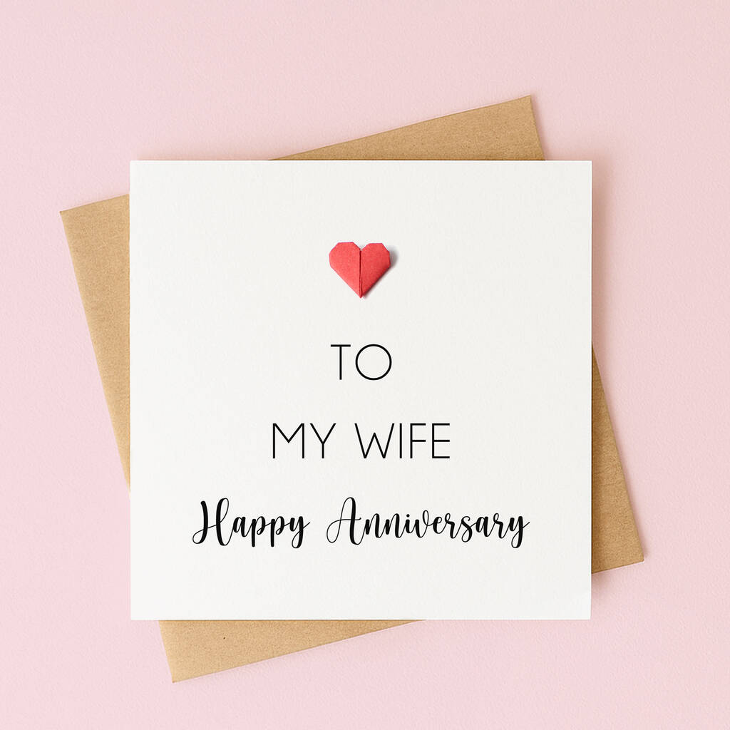 Wedding Anniversary Card For Wife, 1 of 6