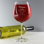 Decorative Bottle Of Wine Personalised Glass, thumbnail 8 of 10