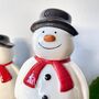 Christmas Ceramic Snowman Family, thumbnail 6 of 7