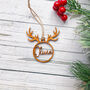 Personalised Wooden Christmas Ornament With Name, thumbnail 3 of 6