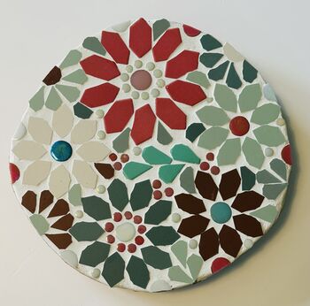 Floral Mosaic Placemat Plantstand Or Dish, 5 of 12