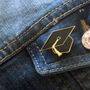 Graduation Pin Mortar Board Black And Gold Enamel Pin, thumbnail 3 of 10