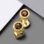 Smoked Quartz Sterling Silver Gemstone Stud Earrings, thumbnail 4 of 12