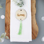 Personalised Round Tassle Place Settings, thumbnail 6 of 8