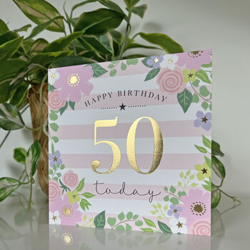 Milestone 50th Birthday Card, 2 of 2