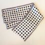 Pink And Black Polka Dot Long Silky Scarf, thumbnail 4 of 4