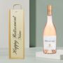 Personalised Happy Retirement Whispering Angel Rose Wine Gift Set 75cl, thumbnail 1 of 4