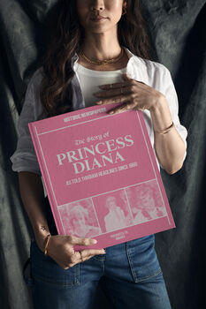 Princess Diana Personalised Deluxe British Royal Family History Book, 5 of 9