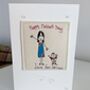 Personalised Mothers Day Card, Embroidered, thumbnail 2 of 5