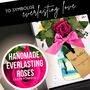 Personalised 40th Birthday Card For Her – Luxury Hot Pink Rose, Handmade 3D Scented Card, thumbnail 3 of 12