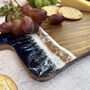 Personalised Couples Name With Rings Resin Cheese Board | Anniversary, Wedding Gift, thumbnail 6 of 9