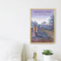 Wandle Park London Travel Poster Art Print, thumbnail 3 of 8