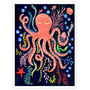 Colourful Octopus Nursery Wall Art, thumbnail 2 of 9