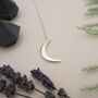 To The Moon And Back, Crescent Moon Pendant, thumbnail 1 of 3