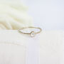 Sonora Ring // Moonstone And Gold Stacking Ring, thumbnail 2 of 5
