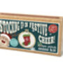 Stocking Up On Festive Cheer! Christmas Mini Matchbox Cross Stitch Kit, thumbnail 2 of 5