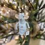 Personalised Mouse Nurse Or Doctor Christmas Decoration, thumbnail 5 of 6