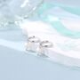 Sterling Silver Genuine Freshwater Pearl With Skinny Hoop Earrings, thumbnail 2 of 11