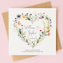 Personalised Wildflower Anniversary Card, thumbnail 1 of 6