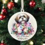 Personalised Shih Tzu In Christmas Lights, thumbnail 3 of 9