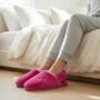 Luxury Faux Fur Memory Foam Slingback Slippers, thumbnail 3 of 11