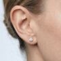 Enso Stone Stud Earrings, thumbnail 3 of 5