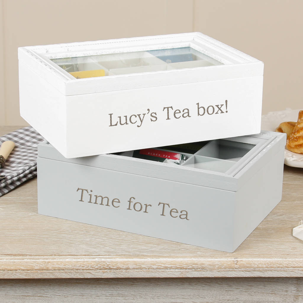 wooden tea box six compartment storage box selection by dibor