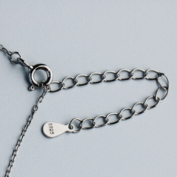 Sterling Silver Antler Pendant Necklace, 2 of 4