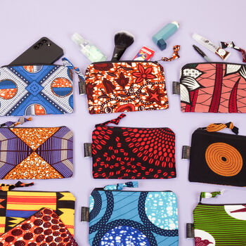 Small African Print Zip Pouch | Kojo Print, 4 of 5