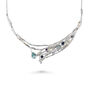 Sterling Silver Gemstone Statement Necklace, thumbnail 3 of 5