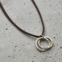 Personalised Men's Silver Interlinking Hoops Necklace, thumbnail 2 of 8