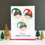 Grandparent Cheeky Elves Personalised Christmas Card, thumbnail 4 of 9