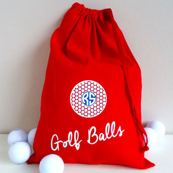 Personalised Golf Ball Bag, 3 of 12