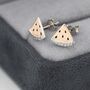 Sterling Silver Watermelon Stud Earrings, thumbnail 4 of 9