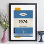 Personalised 50th Birthday Print 1974 Book Cover Gift, thumbnail 11 of 12