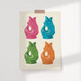 Retro Fish Jug Art Print, thumbnail 2 of 3