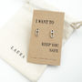 Silver Safety Pin Earrings. Keep You Safe, thumbnail 1 of 3