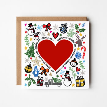 Childrens Surprise Scratch Reveal Christmas Card, 2 of 4