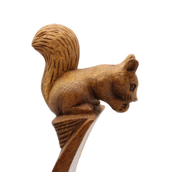 Carved Wooden Wine Holder Squirrel, 3 of 3