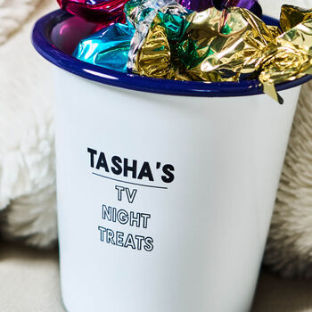Personalised Tv Treats Snack Pot, 3 of 4