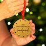 Personalised First Christmas As Grandparents Decoration, thumbnail 4 of 7