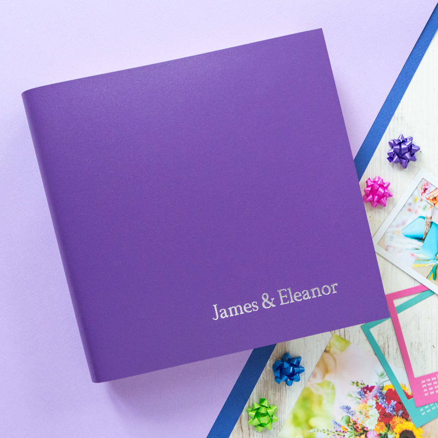 purple shades photo album by begolden | notonthehighstreet.com