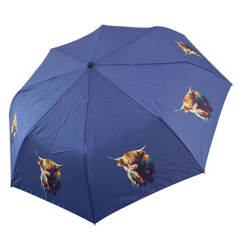 Highland Cow Print Umbrella, 5 of 5