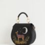 Fable Deer And Moon Embroidered Saddle Bag, thumbnail 3 of 7