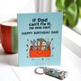 Dad Birthday Card And Keyring Gift Set Fix It, thumbnail 2 of 3